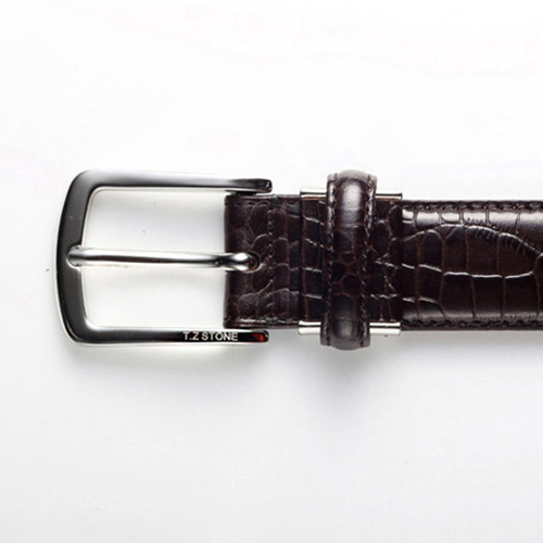 클래식 악어패턴 다크브라운벨트(TZ1D101DB)